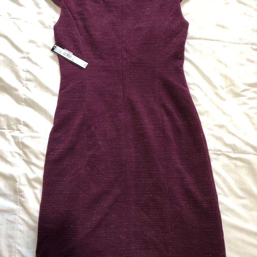 Tahari
Ribbed Metallic Sheath Dress - Picture 3 of 5